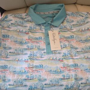 Walter Hagen Scenic Blue Polo Shirt